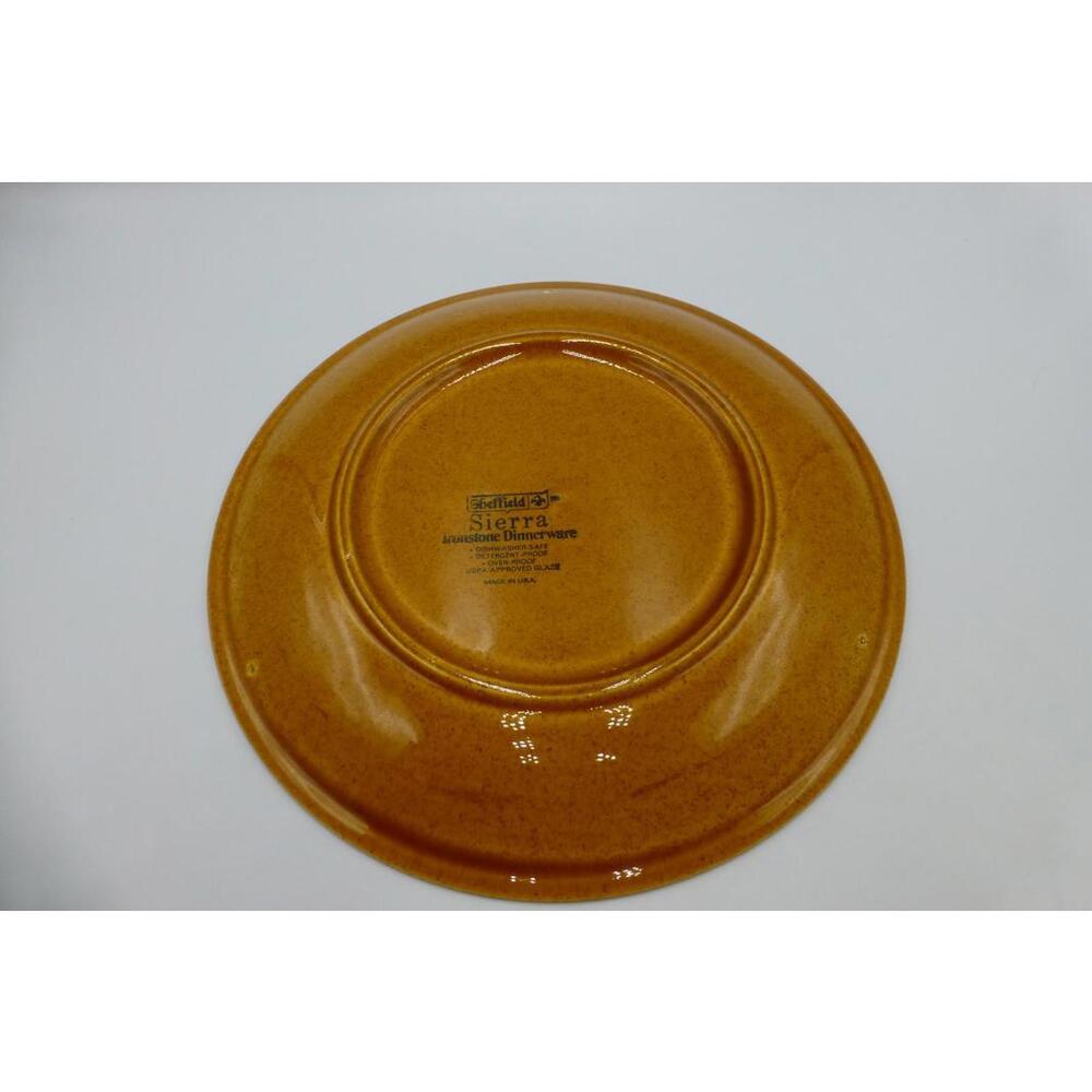 Vintage Sheffield Sierra Ironstone Dinner Plate 10.5" Brown Gold Speckled H2 - Picture 5 of 7
